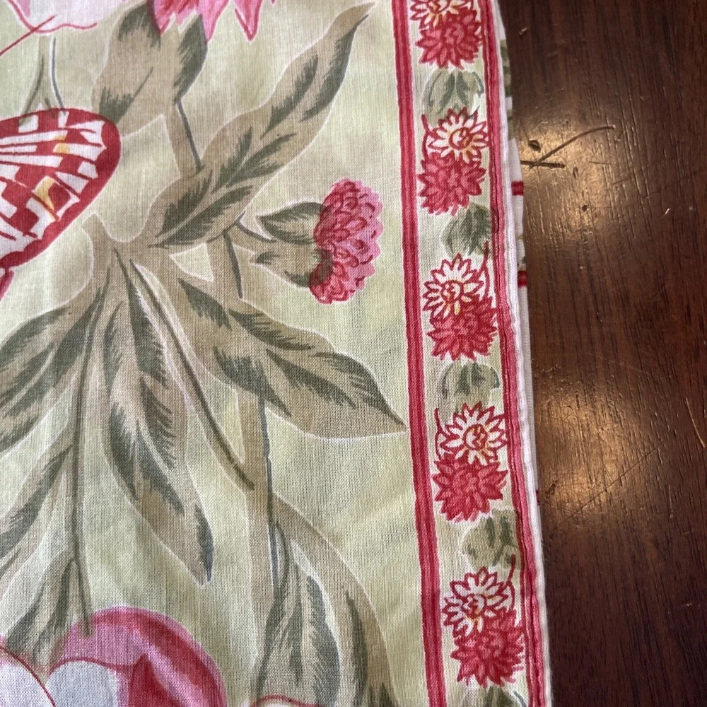 April Cornell QUEEN Size Quilt + 2 EURO Shams Pillow Cover Bedding Primavera New